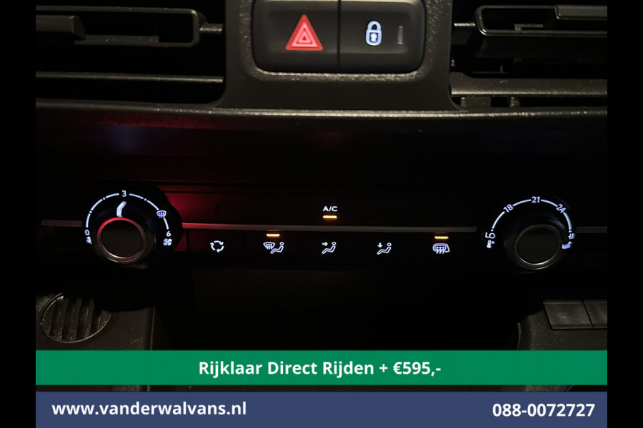 Peugeot Partner 1.5 BlueHDI 102pk L1H1 inrichting Euro6 *Rijklaar Direct Rijden* Airco | Camera | Navigatie | Apple Carplay Trekhaak, Cruisecontrol, Android Auto, Parkeersensoren
