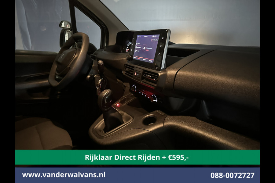 Peugeot Partner 1.5 BlueHDI 102pk L1H1 inrichting Euro6 *Rijklaar Direct Rijden* Airco | Camera | Navigatie | Apple Carplay Trekhaak, Cruisecontrol, Android Auto, Parkeersensoren