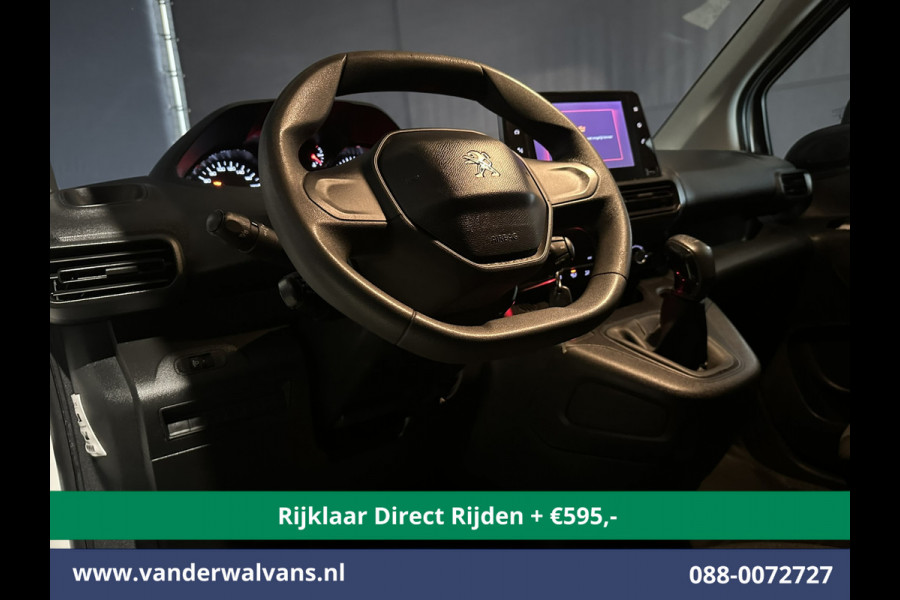 Peugeot Partner 1.5 BlueHDI 102pk L1H1 inrichting Euro6 *Rijklaar Direct Rijden* Airco | Camera | Navigatie | Apple Carplay Trekhaak, Cruisecontrol, Android Auto, Parkeersensoren