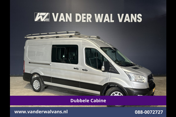Ford Transit 2.0 TDCI 131pk L3H2 Dubbele Cabine Euro6 Airco | 7-Zits | Imperiaal | 2500kg Trekhaak | Cruisecontrol Verwarmde voorruit, Parkeersensoren