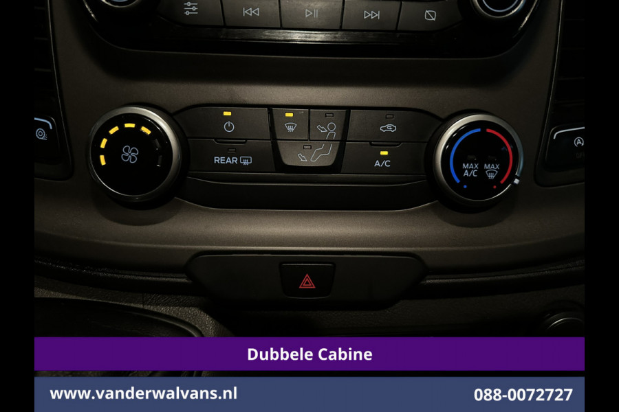 Ford Transit Custom 2.0 TDCI 131pk L2H1 Dubbele Cabine Euro6 inrichting Airco | 6-Zits | Navigatie | LED | Apple Carplay | Cruisecontrol Android Auto, Parkeersensoren, Achterklep, 2800kg trekvermogen