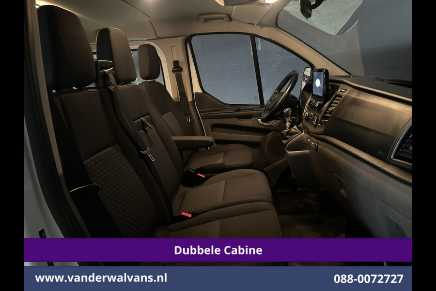Ford Transit Custom 2.0 TDCI 131pk L2H1 Dubbele Cabine Euro6 inrichting Airco | 6-Zits | Navigatie | LED | Apple Carplay | Cruisecontrol Android Auto, Parkeersensoren, Achterklep, 2800kg trekvermogen