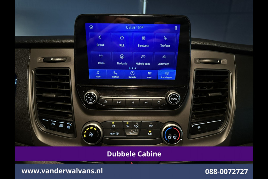 Ford Transit Custom 2.0 TDCI 131pk L2H1 Dubbele Cabine Euro6 inrichting Airco | 6-Zits | Navigatie | LED | Apple Carplay | Cruisecontrol Android Auto, Parkeersensoren, Achterklep, 2800kg trekvermogen