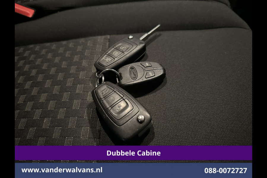 Ford Transit Custom 2.0 TDCI 131pk L2H1 Dubbele Cabine Euro6 inrichting Airco | 6-Zits | Navigatie | LED | Apple Carplay | Cruisecontrol Android Auto, Parkeersensoren, Achterklep, 2800kg trekvermogen