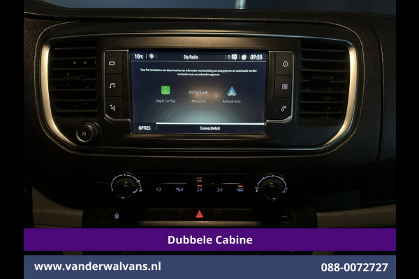 Opel Vivaro 2.0 CDTI 123pk L3H1 Glasresteel Dubbele cabine Euro6 Airco | 5-Zits | Camera | Navigatie | Apple Carplay Android Auto, Cruisecontrol, 2500kg Trekhaak, Parkeersensoren