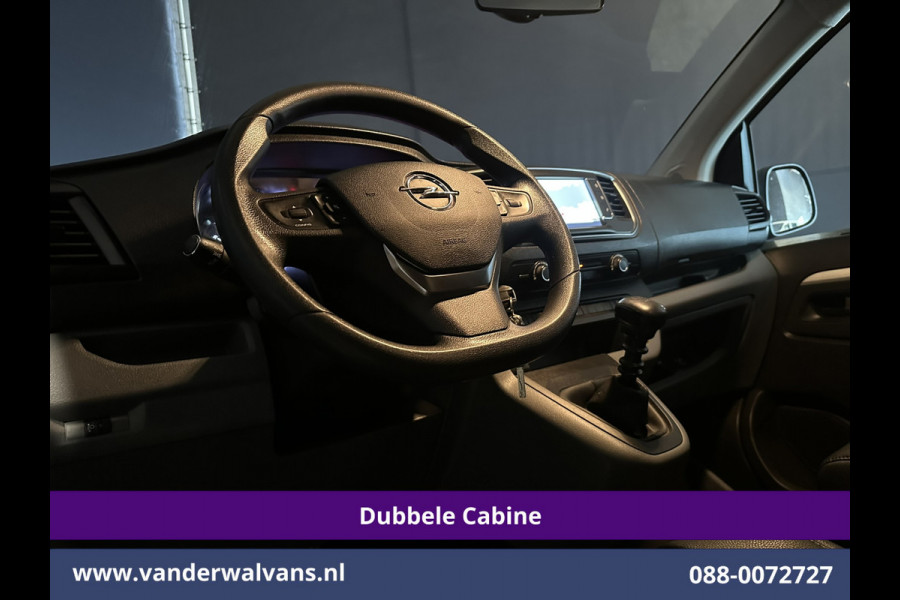 Opel Vivaro 2.0 CDTI 123pk L3H1 Glasresteel Dubbele cabine Euro6 Airco | 5-Zits | Camera | Navigatie | Apple Carplay Android Auto, Cruisecontrol, 2500kg Trekhaak, Parkeersensoren