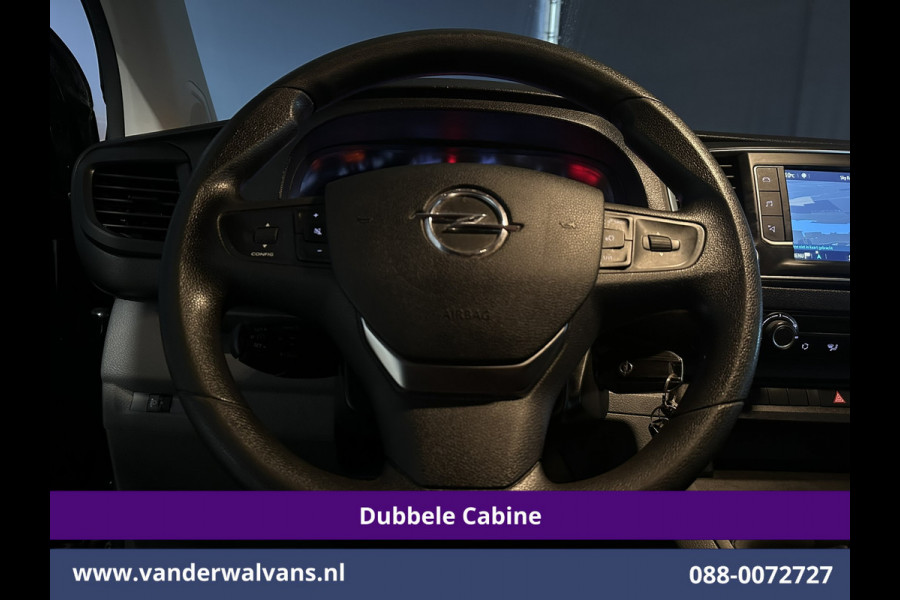 Opel Vivaro 2.0 CDTI 123pk L3H1 Glasresteel Dubbele cabine Euro6 Airco | 5-Zits | Camera | Navigatie | Apple Carplay Android Auto, Cruisecontrol, 2500kg Trekhaak, Parkeersensoren