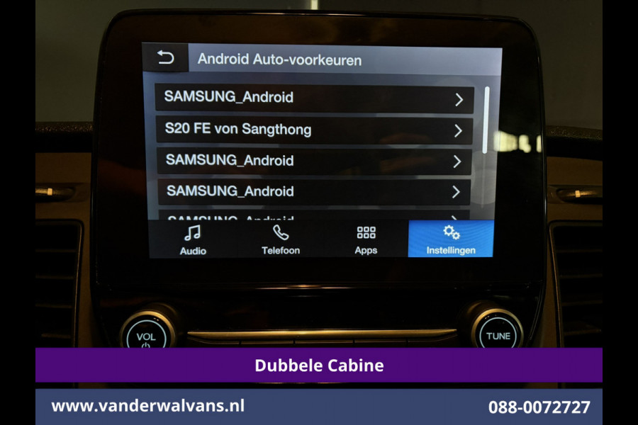 Ford Transit 2.0 TDCI 170pk L4H3 Dubbele Cabine Euro6 Airco | 6-zits | Camera | LED | Apple Carplay | 2800kg Trekvermogen | Cruisecontrol, Android Auto, Stoelverwarming, Verwarmde Voorruit, Parkeersensoren, Bijrijdersbank