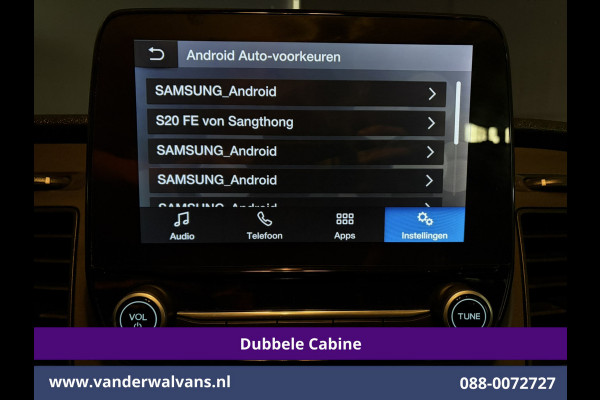 Ford Transit 2.0 TDCI 170pk L4H3 Dubbele Cabine Euro6 Airco | 6-zits | Camera | LED | Apple Carplay | 2800kg Trekvermogen | Cruisecontrol, Android Auto, Stoelverwarming, Verwarmde Voorruit, Parkeersensoren, Bijrijdersbank