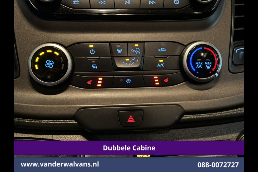 Ford Transit 2.0 TDCI 170pk L4H3 Dubbele Cabine Euro6 Airco | 6-zits | Camera | LED | Apple Carplay | 2800kg Trekvermogen | Cruisecontrol, Android Auto, Stoelverwarming, Verwarmde Voorruit, Parkeersensoren, Bijrijdersbank