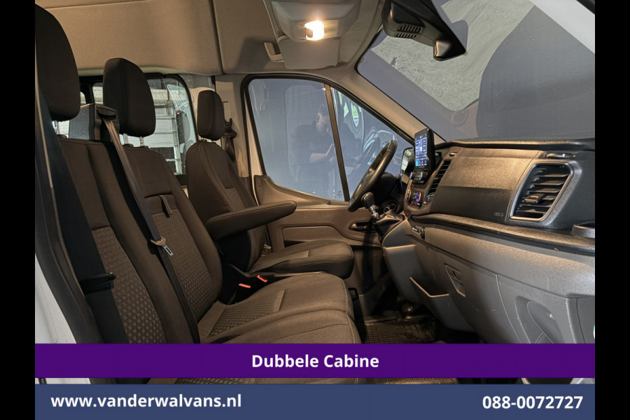 Ford Transit 2.0 TDCI 170pk L4H3 Dubbele Cabine Euro6 Airco | 6-zits | Camera | LED | Apple Carplay | 2800kg Trekvermogen | Cruisecontrol, Android Auto, Stoelverwarming, Verwarmde Voorruit, Parkeersensoren, Bijrijdersbank