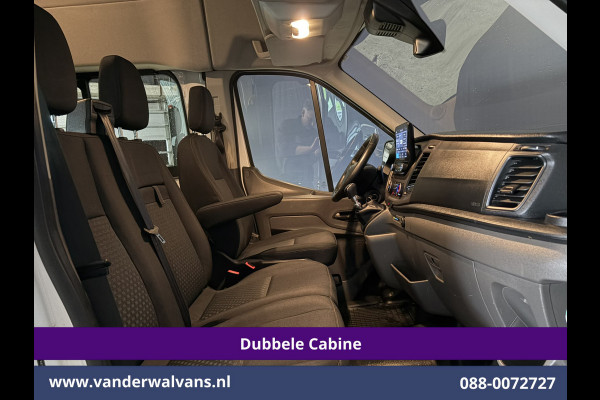 Ford Transit 2.0 TDCI 170pk L4H3 Dubbele Cabine Euro6 Airco | 6-zits | Camera | LED | Apple Carplay | 2800kg Trekvermogen | Cruisecontrol, Android Auto, Stoelverwarming, Verwarmde Voorruit, Parkeersensoren, Bijrijdersbank