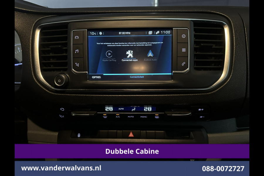 Peugeot Expert 2.0 BlueHDI 123pk Automaat L3H1 Dubbele Cabine Euro6 Airco | 6-Zits | Camera | Navigatie Head up Display, Apple Carplay, Android Auto, cruisecontrol, Trekhaak, Parkeersensoren