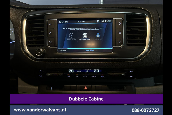 Peugeot Expert 2.0 BlueHDI 123pk Automaat L3H1 Dubbele Cabine Euro6 Airco | 6-Zits | Camera | Navigatie Head up Display, Apple Carplay, Android Auto, cruisecontrol, Trekhaak, Parkeersensoren