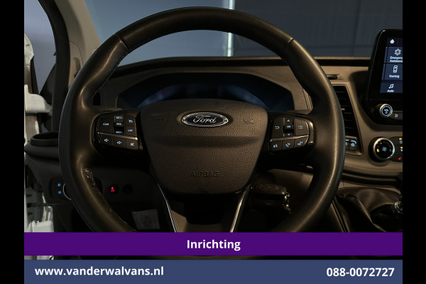 Ford Transit Custom 2.0 TDCI 130pk L2H1 Inrichting Euro6 Airco | Camera | 2800kg Trekhaak | LED | Android Auto Cruisecontrol, Verwarmde voorruit, Stoelverwarming, Parkeersensoren, Bijrijdersbank