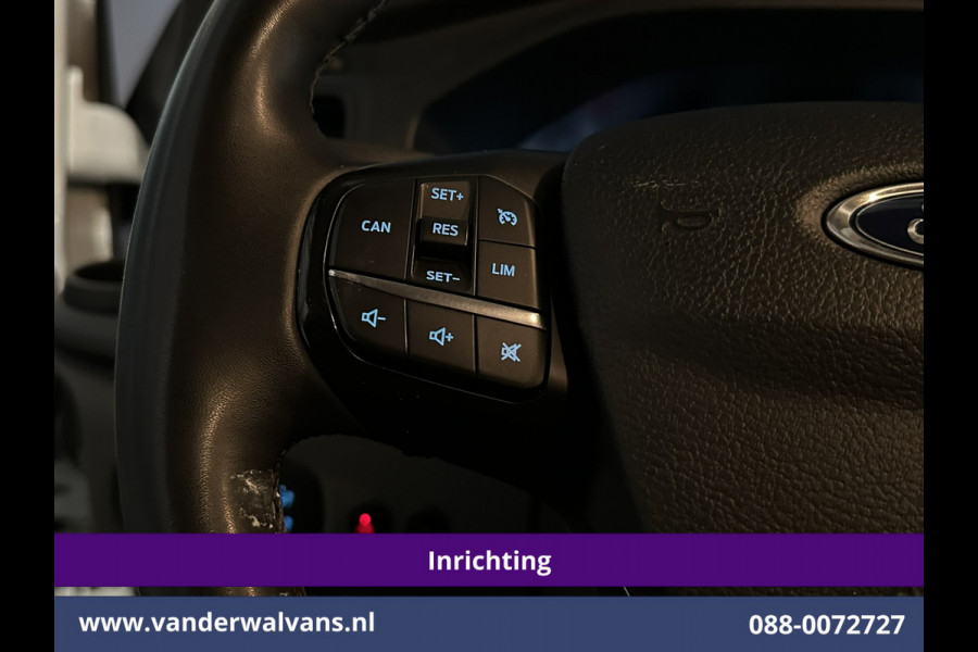Ford Transit Custom 2.0 TDCI 130pk L2H1 Inrichting Euro6 Airco | Camera | 2800kg Trekhaak | LED | Android Auto Cruisecontrol, Verwarmde voorruit, Stoelverwarming, Parkeersensoren, Bijrijdersbank