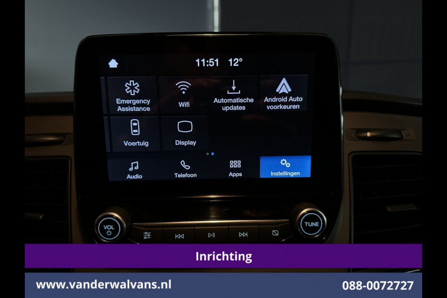 Ford Transit Custom 2.0 TDCI 130pk L2H1 Inrichting Euro6 Airco | Camera | 2800kg Trekhaak | LED | Android Auto Cruisecontrol, Verwarmde voorruit, Stoelverwarming, Parkeersensoren, Bijrijdersbank