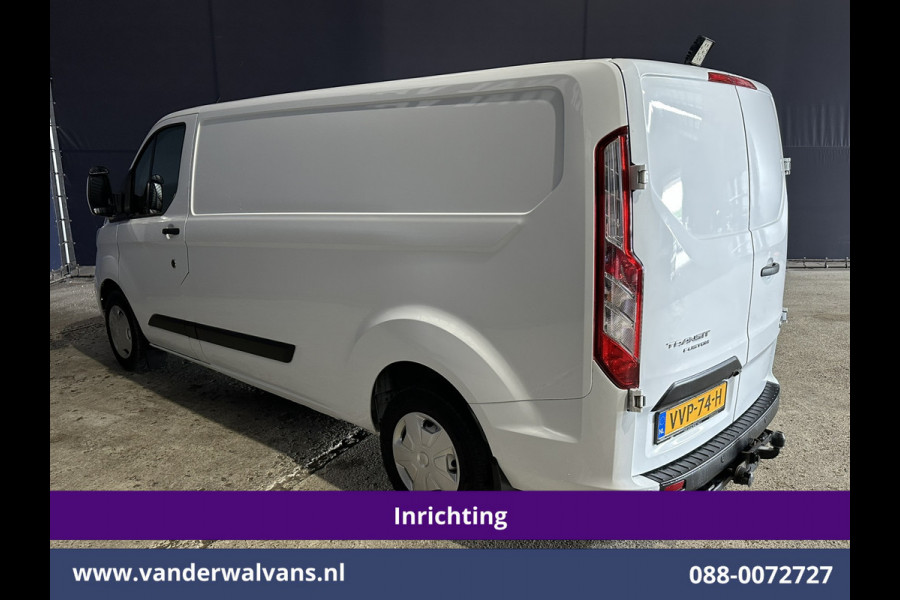 Ford Transit Custom 2.0 TDCI 130pk L2H1 Inrichting Euro6 Airco | Camera | 2800kg Trekhaak | LED | Android Auto Cruisecontrol, Verwarmde voorruit, Stoelverwarming, Parkeersensoren, Bijrijdersbank