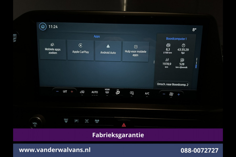 Ford Transit Custom 2.0 TDCI L1H1 Fabrieksgarantie Euro6 Airco | Camera | LED | Apple Carplay | Cruisecontrol Android Auto, Verwarmde voorruit, Parkeersensoren, Bijrijdersbank