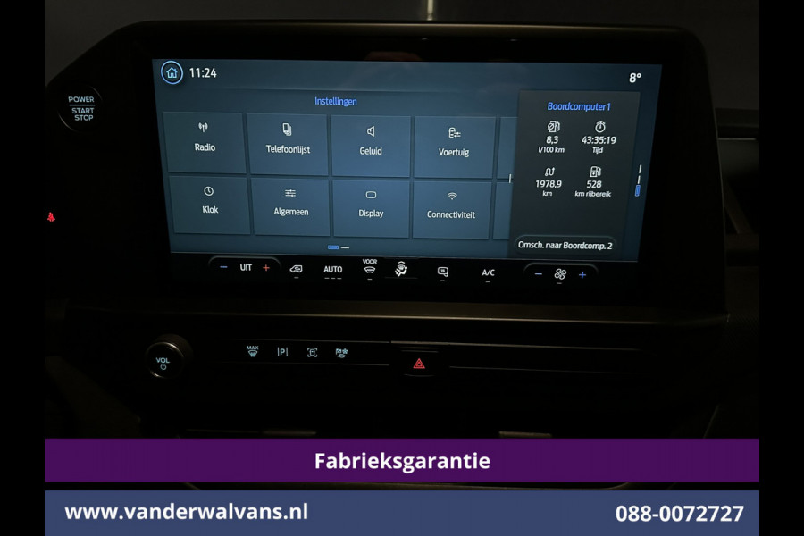 Ford Transit Custom 2.0 TDCI L1H1 Fabrieksgarantie Euro6 Airco | Camera | LED | Apple Carplay | Cruisecontrol Android Auto, Verwarmde voorruit, Parkeersensoren, Bijrijdersbank