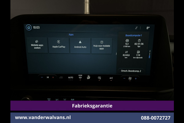 Ford Transit Custom 2.0 TDCI 111pk L1H1 Fabrieksgarantie Euro6 Airco | Camera | LED | Apple Carplay | Cruisecontrol Android Auto, Verwarmde voorruit, Parkeersensoren, Bijrijdersbank