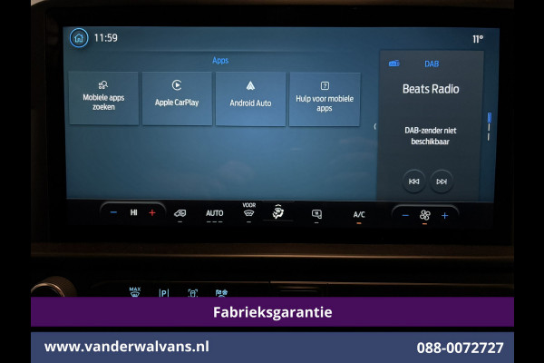 Ford Transit Custom 2.0 TDCI 136pk L2H1 Fabrieksgarantie Euro6 Airco | Camera | Apple Carplay | LED Cruisecontrol, Android Auto, Verwarmde Voorruit, Parkeersensoren, Bijrijdersbank, 2740kg trekvermogen