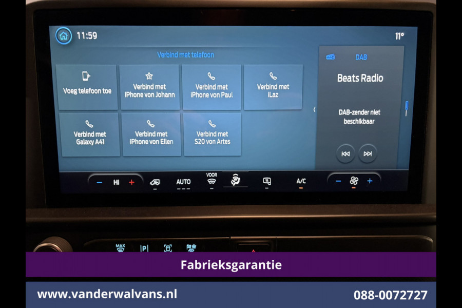Ford Transit Custom 2.0 TDCI 136pk L2H1 Fabrieksgarantie Euro6 Airco | Camera | Apple Carplay | LED Cruisecontrol, Android Auto, Verwarmde Voorruit, Parkeersensoren, Bijrijdersbank, 2740kg trekvermogen