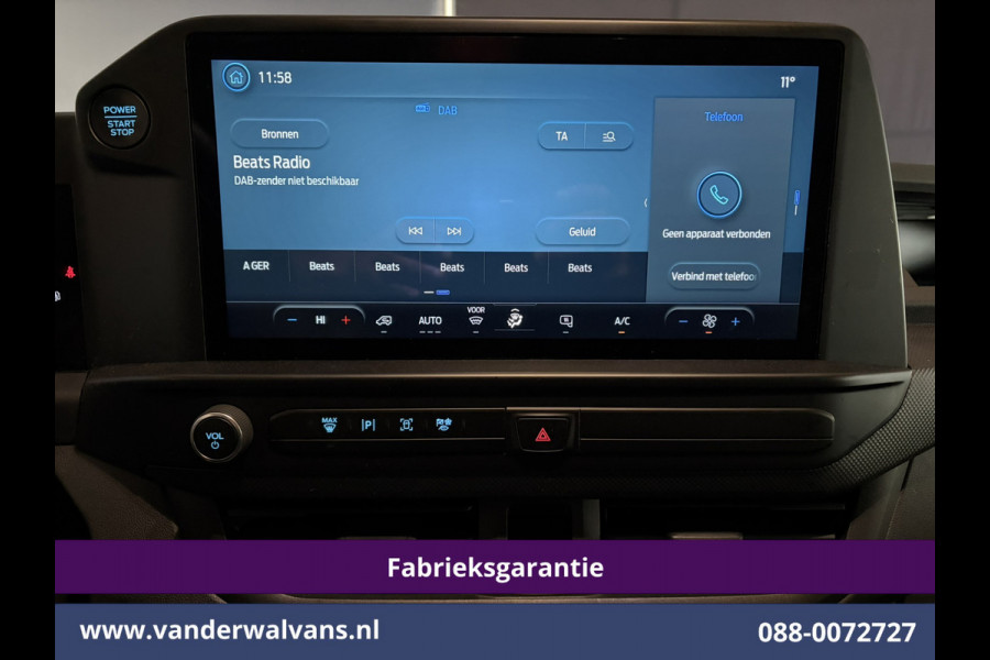 Ford Transit Custom 2.0 TDCI 136pk L2H1 Fabrieksgarantie Euro6 Airco | Camera | Apple Carplay | LED Cruisecontrol, Android Auto, Verwarmde Voorruit, Parkeersensoren, Bijrijdersbank, 2740kg trekvermogen