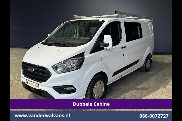 Ford Transit Custom 2.0 TDCI 130pk L2H1 Dubbele Cabine Inrichting Euro6 Airco | 5-Zits | Imperiaal | LED | Cruisecontrol Stoelverwarming, Parkeersensoren