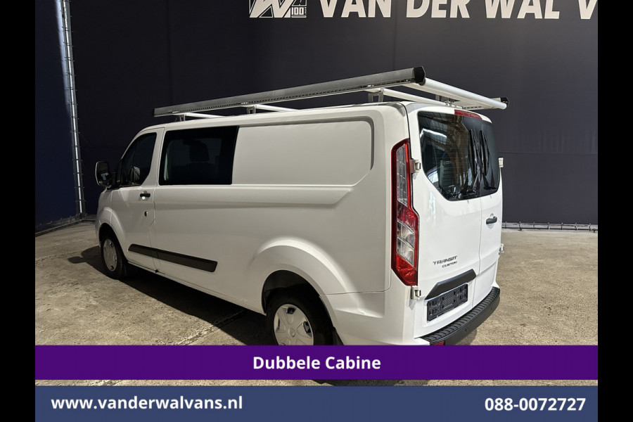 Ford Transit Custom 2.0 TDCI 130pk L2H1 Dubbele Cabine Inrichting Euro6 Airco | 5-Zits | Imperiaal | LED | Cruisecontrol Stoelverwarming, Parkeersensoren