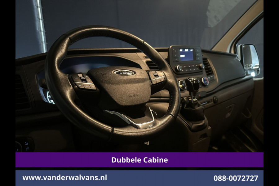 Ford Transit Custom 2.0 TDCI 130pk L2H1 Dubbele Cabine Inrichting Euro6 Airco | 5-Zits | Imperiaal | LED | Cruisecontrol Stoelverwarming, Parkeersensoren
