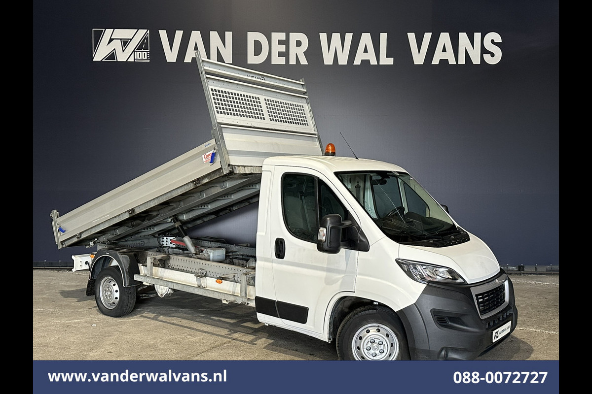 Peugeot Boxer 2.2 BlueHDi 140pk Kipper Open Laadbak Euro6 Bijrijdersbank Bluetooth telefoonvoorbereiding