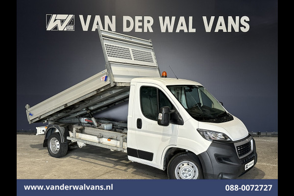 Peugeot Boxer 2.2 BlueHDi 140pk Kipper Open Laadbak Euro6 Bijrijdersbank Bluetooth telefoonvoorbereiding