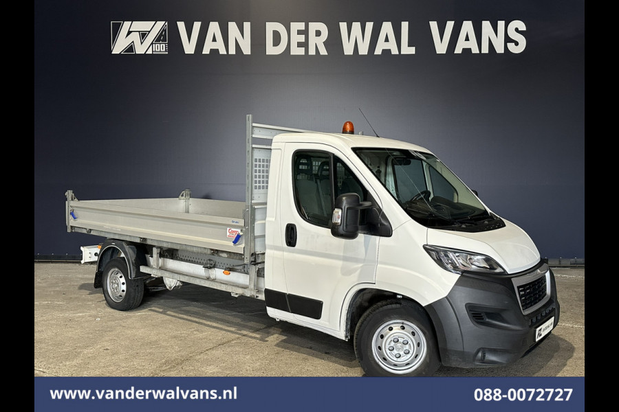 Peugeot Boxer 2.2 BlueHDi 140pk Kipper Open Laadbak Euro6 Bijrijdersbank Bluetooth telefoonvoorbereiding