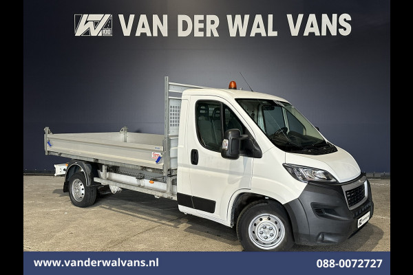 Peugeot Boxer 2.2 BlueHDi 140pk Kipper Open Laadbak Euro6 Bijrijdersbank Bluetooth telefoonvoorbereiding