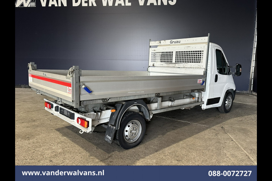 Peugeot Boxer 2.2 BlueHDi 140pk Kipper Open Laadbak Euro6 Bijrijdersbank Bluetooth telefoonvoorbereiding