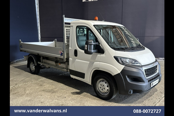 Peugeot Boxer 2.2 BlueHDi 140pk Kipper Open Laadbak Euro6 Bijrijdersbank Bluetooth telefoonvoorbereiding
