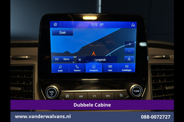 Ford Transit Custom 2.0 TDCI 130pk L2H1 Dubbele Cabine Euro6 Airco | 6-Zits | Xenon | Camera | Navigatie | Apple Carplay | LED Android Auto, Cruisecontrol, Stoelverwarming, Verwarmde voorruit, Parkeersensoren