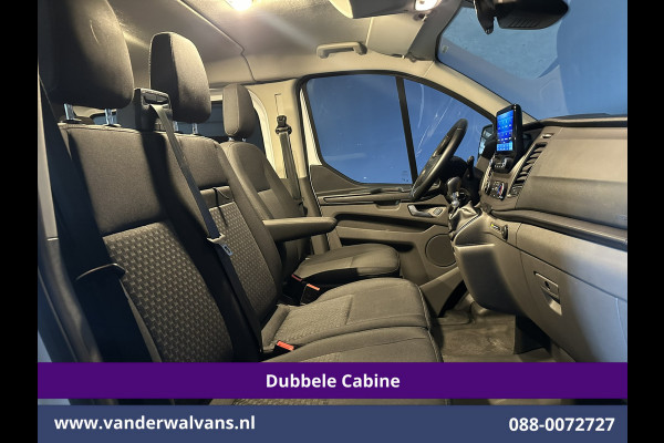 Ford Transit Custom 2.0 TDCI 130pk L2H1 Dubbele Cabine Euro6 Airco | 6-Zits | Xenon | Camera | Navigatie | Apple Carplay | LED Android Auto, Cruisecontrol, Stoelverwarming, Verwarmde voorruit, Parkeersensoren