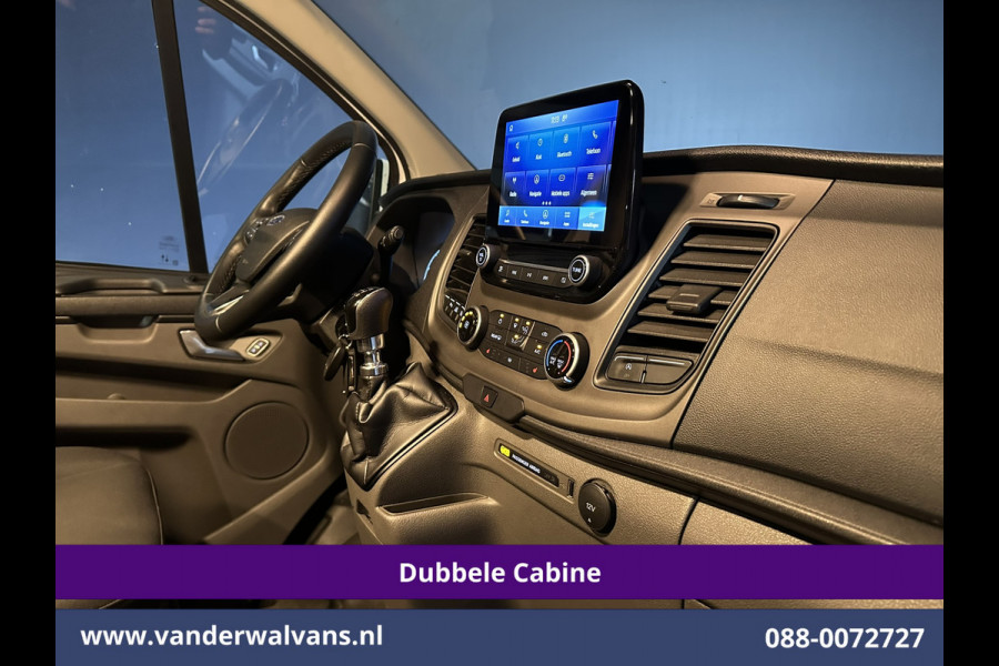 Ford Transit Custom 2.0 TDCI 130pk L2H1 Dubbele Cabine Euro6 Airco | 6-Zits | Xenon | Camera | Navigatie | Apple Carplay | LED Android Auto, Cruisecontrol, Stoelverwarming, Verwarmde voorruit, Parkeersensoren