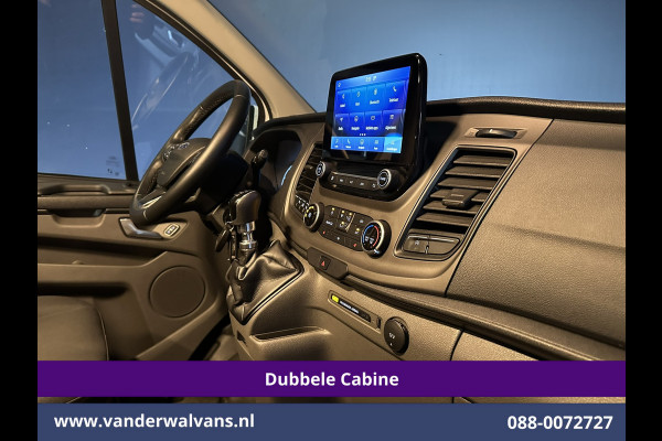 Ford Transit Custom 2.0 TDCI 130pk L2H1 Dubbele Cabine Euro6 Airco | 6-Zits | Xenon | Camera | Navigatie | Apple Carplay | LED Android Auto, Cruisecontrol, Stoelverwarming, Verwarmde voorruit, Parkeersensoren