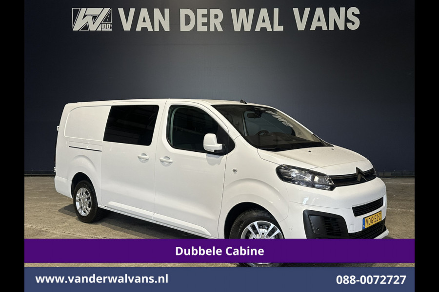 Citroën Jumpy 2.0 BlueHDI 150pk L3H1 Dubbele cabine Euro6 Airco | 6-Zits | Camera | Navigatie Apple Carplay, Android Auto, Cruisecontrol, Parkeersensoren