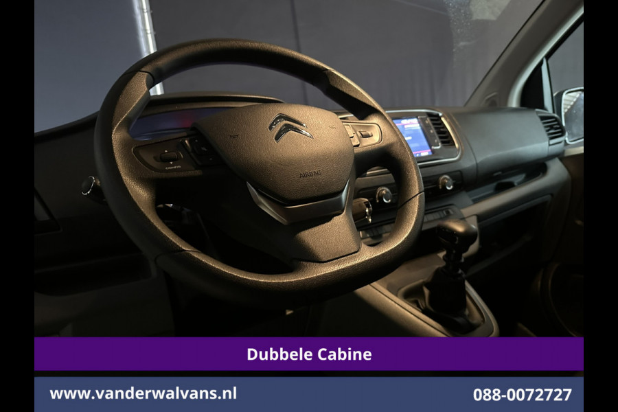 Citroën Jumpy 2.0 BlueHDI 150pk L3H1 Dubbele cabine Euro6 Airco | 6-Zits | Camera | Navigatie Apple Carplay, Android Auto, Cruisecontrol, Parkeersensoren