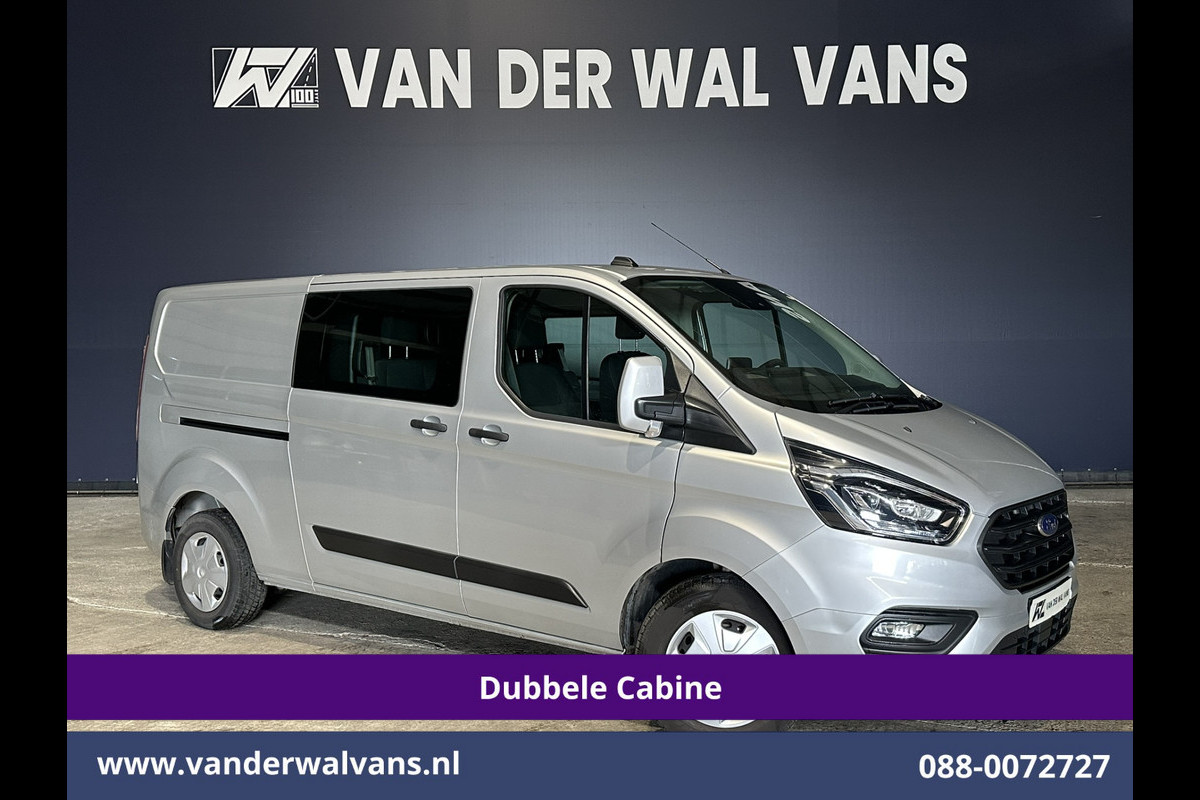 Ford Transit Custom 2.0 TDCI 170pk Automaat L2H1 Dubbele Cabine Euro6 Airco | 5-Zits | Camera | Navigatie | Apple Carplay | LED Android Auto, Stoelverwarming, Verwarmde voorruit, Parkeersensoren, Trekhaak