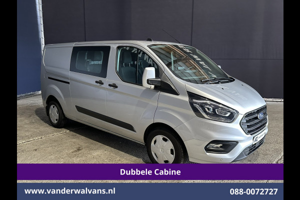 Ford Transit Custom 2.0 TDCI 170pk Automaat L2H1 Dubbele Cabine Euro6 Airco | 5-Zits | Camera | Navigatie | Apple Carplay | LED Android Auto, Stoelverwarming, Verwarmde voorruit, Parkeersensoren, Trekhaak