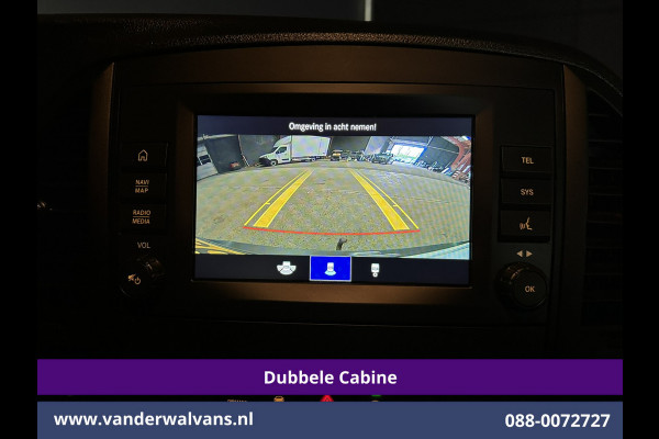 Mercedes-Benz Vito 116 CDI 164pk Automaat L3H1 Dubbele Cabine inrichting Euro6 Airco | 5-Zits | Camera | Apple Carplay 2500kg trekhaak, Cruisecontrol, Android Auto, Parkeersensoren