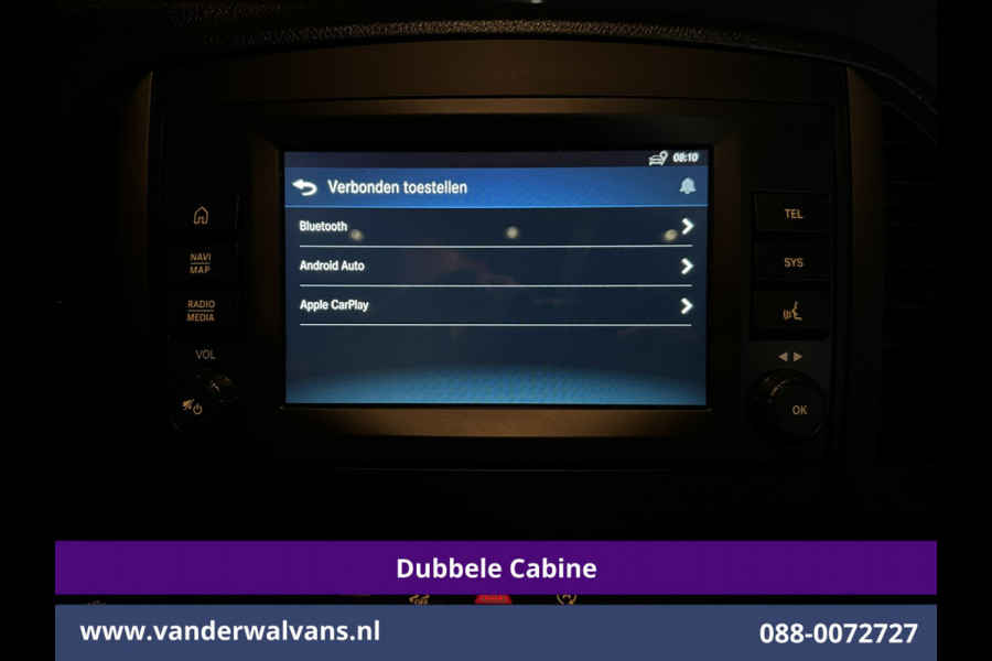 Mercedes-Benz Vito 116 CDI 164pk Automaat L3H1 Dubbele Cabine inrichting Euro6 Airco | 5-Zits | Camera | Apple Carplay 2500kg trekhaak, Cruisecontrol, Android Auto, Parkeersensoren