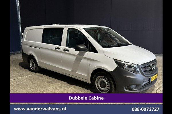 Mercedes-Benz Vito 116 CDI 164pk Automaat L3H1 Dubbele Cabine inrichting Euro6 Airco | 5-Zits | Camera | Apple Carplay 2500kg trekhaak, Cruisecontrol, Android Auto, Parkeersensoren