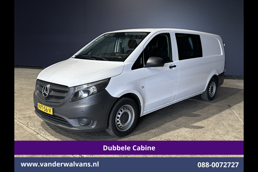 Mercedes-Benz Vito 116 CDI 164pk Automaat L3H1 Dubbele Cabine inrichting Euro6 Airco | 5-Zits | Camera | Apple Carplay 2500kg trekhaak, Cruisecontrol, Android Auto, Parkeersensoren