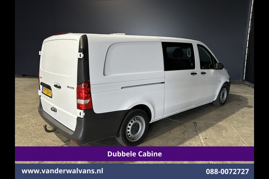 Mercedes-Benz Vito 116 CDI 164pk Automaat L3H1 Dubbele Cabine inrichting Euro6 Airco | 5-Zits | Camera | Apple Carplay 2500kg trekhaak, Cruisecontrol, Android Auto, Parkeersensoren